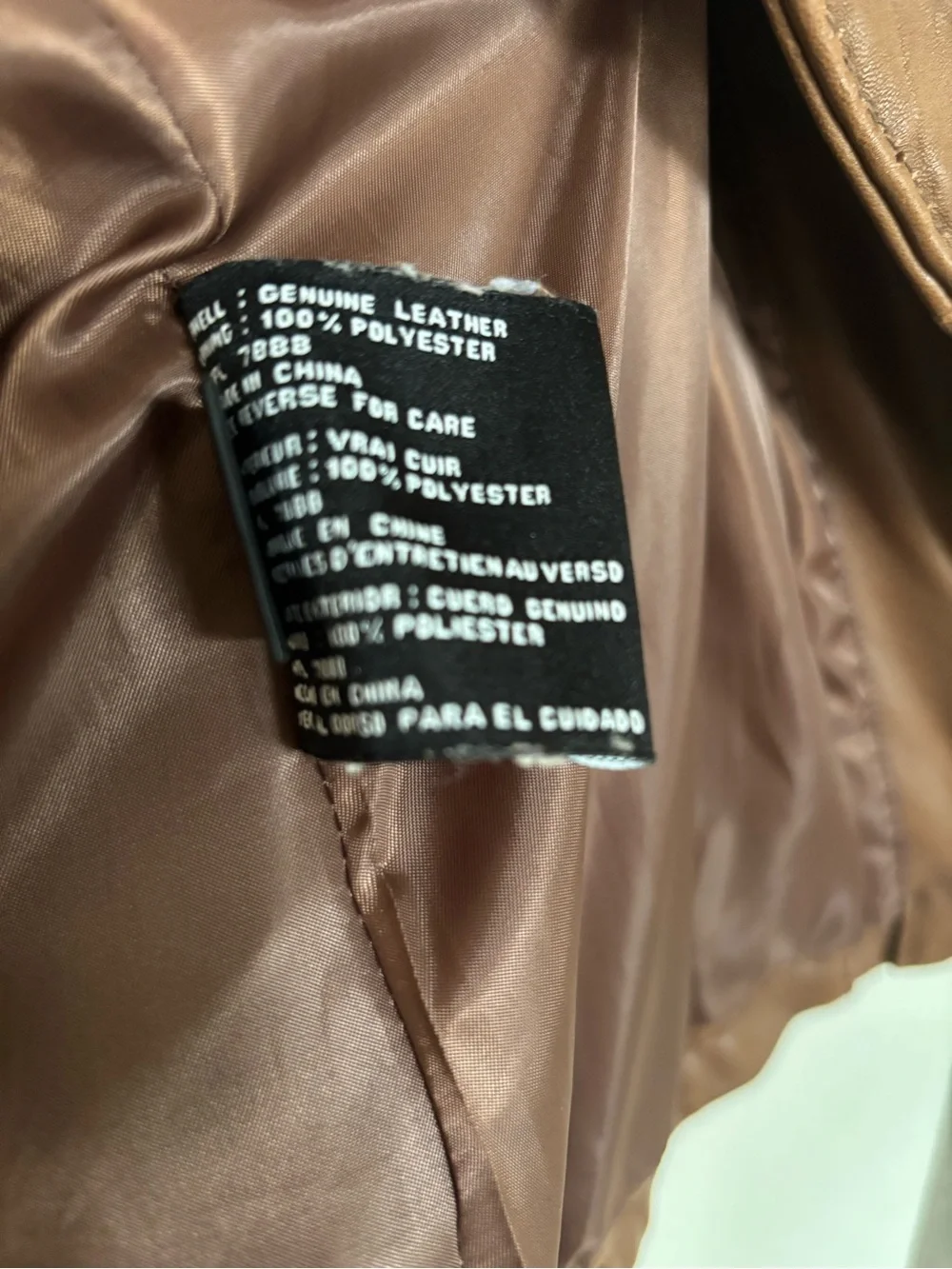 Women's Brown Leather Moto Jacket